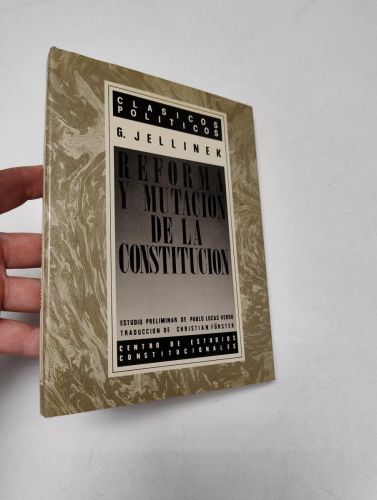 Portada del libro de Reforma y mutación de la Constitución