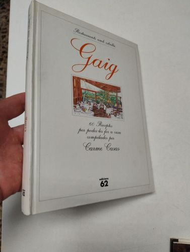 Portada del libro de Gaig (Edicions 62, 1998)