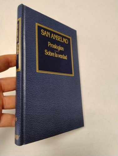 Portada del libro de Proslogion. Sobre la verdad