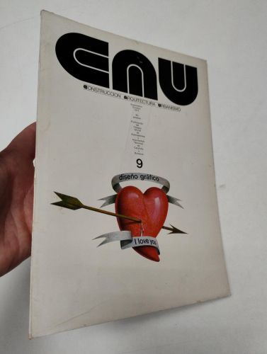 Portada del libro de Revista CAU (Construcción, Arquitectura, Urbanismo) nº 9. Diseño gráfico