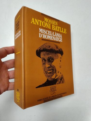 Portada del libro de Mossèn Antoni Batlle. Miscel·lània d'homenatge