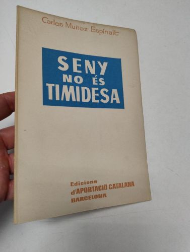 Portada del libro de Seny no és timidesa