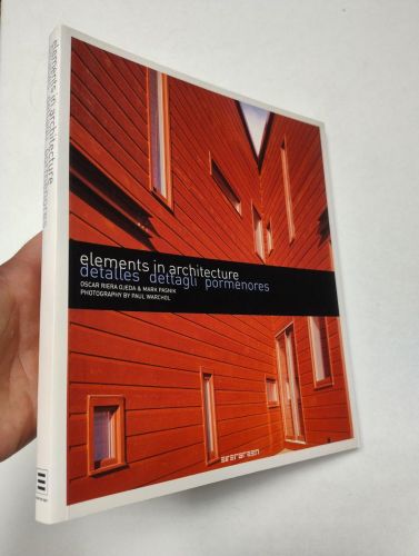 Portada del libro de ELEMENTS IN ARCHITECTURE. DETALLES / DETTAGLI / PORMENORES