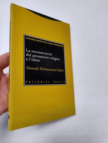 Portada del libro de La reconstrucció del pensament religiós a l'Islam