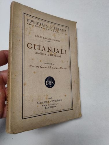 Portada del libro de Gitanjali (cançó d'ofrena)