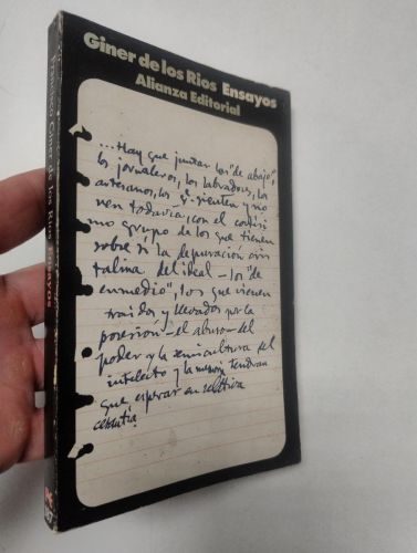 Portada del libro de Ensayos