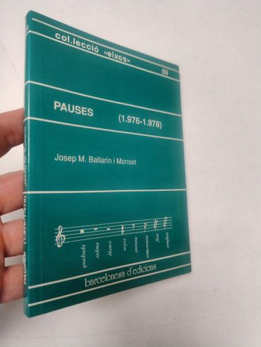 Portada del libro de Pauses