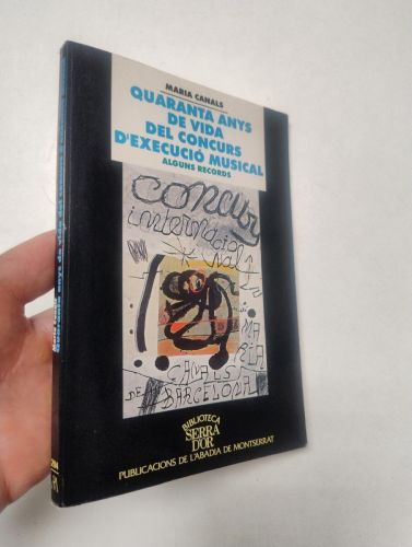Portada del libro de Quaranta anys de vida del concurs d'execució musical