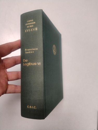 Portada del libro de De Legibus VI. (III 17-35) De politica obligatione
