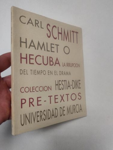 Portada del libro de  Hamlet o Hécuba: La irrupción del tiempo en el drama
