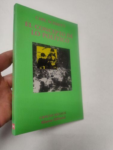 Portada del libro de El concepto de lo político