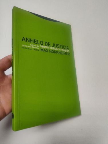 Portada del libro de Anhelo de justicia