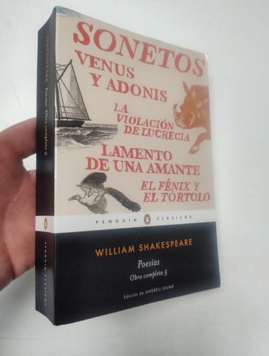 Portada del libro de Poesías (Obra completa Shakespeare 5)
