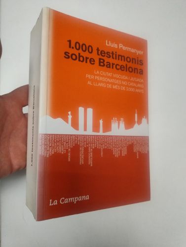 Portada del libro de 1.000 Testimonis sobre Barcelona