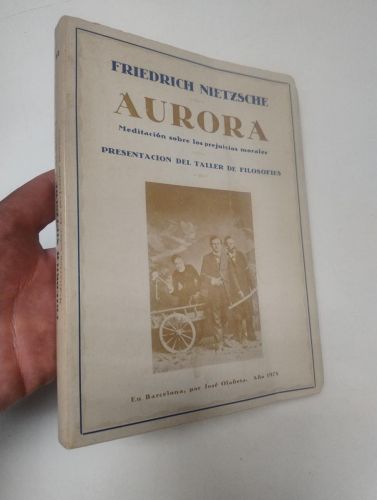 Portada del libro de Aurora. Meditación sobre los prejuicios morales