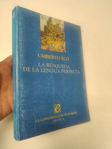 Portada del libro de La búsqueda de la lengua perfecta en la cultura europea