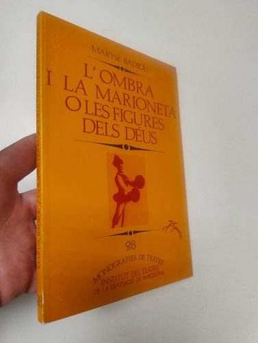 Portada del libro de L'ombra i la marioneta o Les figures dels déus