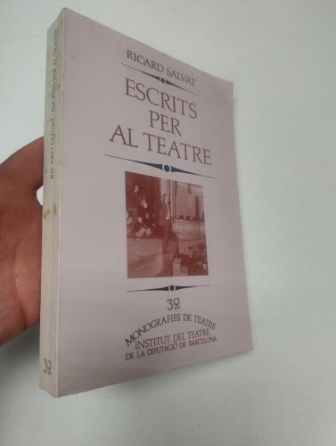 Portada del libro de Escrits per al teatre