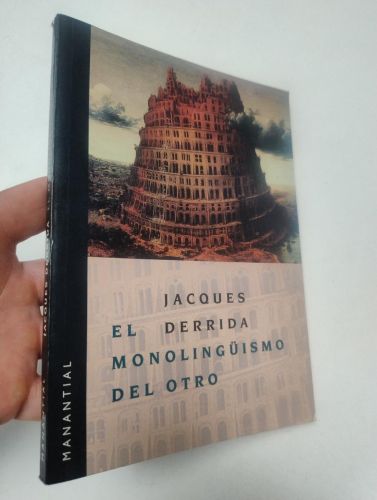 Portada del libro de El monolingüismo del otro