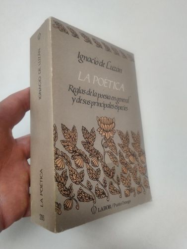 Portada del libro de La poética. Reglas de la poesía en general y de sus principales especies