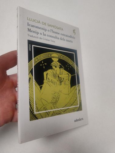 Portada del libro de Icaromenip o l'home estratosfèric / Menip o la consulta dels morts