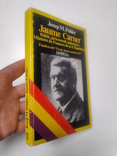 Portada del libro de Jaume Carner