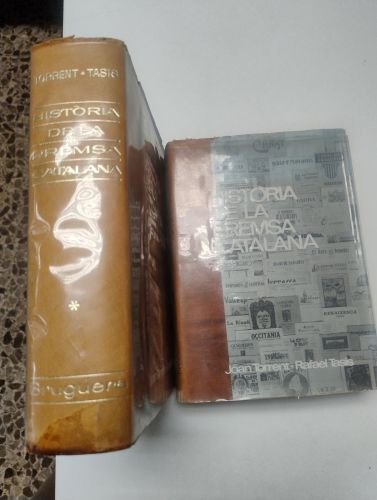 Portada del libro de Història de la premsa catalana (2 volums)