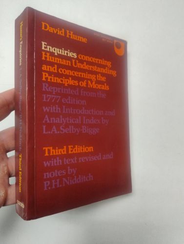 Portada del libro de ENQUIRIES CONCERNING HUMAN UNDERSTANDING AND CONCERNING THE PRINCIPLES OF MORALS