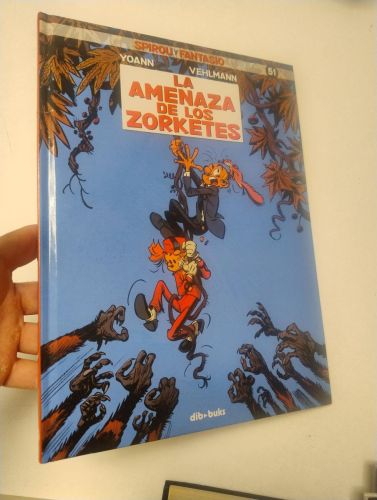 Portada del libro de Spirou y Fantasio 51. La amenaza de los zorketes