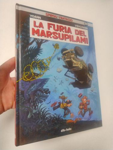 Portada del libro de Spirou y Fantasio 55. La furia del marsupilami