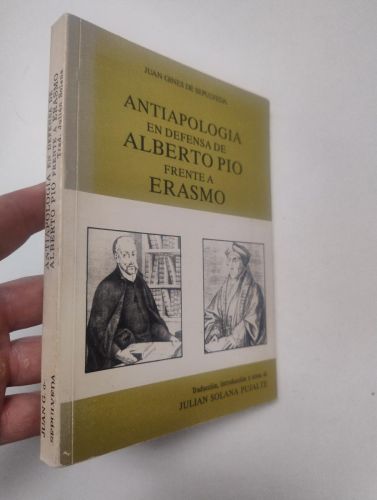 Portada del libro de Antiapología de Alberto Pío frente a Erasmo