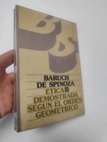 Portada del libro de Ética demostrada según el orden geométrico