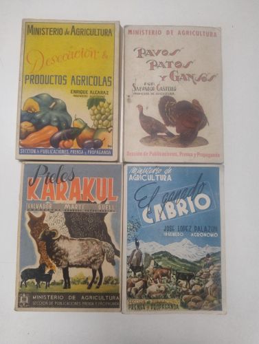 Portada del libro de Lote 4 ejemplares del Ministerio de Agricultura (años 40)