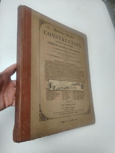 Portada del libro de Nouvelles Annales de la Construction. Tome 20, année 1874