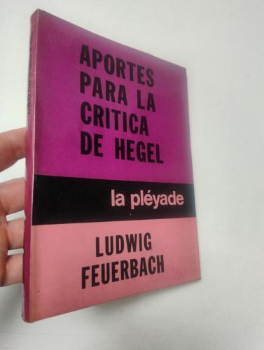 Portada del libro de Aportes para la crítica de Hegel