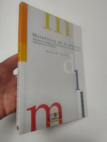 Portada del libro de Metafísica de la materia