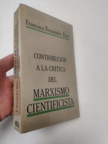 Portada del libro de Contribución a la crítica del marxismo cientifista
