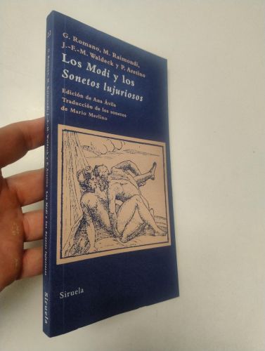 Portada del libro de Los Modi y los Sonetos lujuriosos