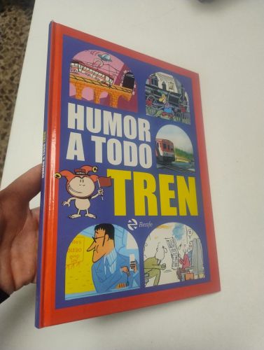 Portada del llibre de Humor a todo tren (Renfe)