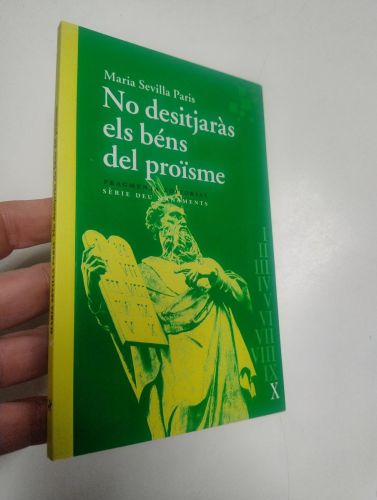 Portada del libro de No desitjaràs els béns del proïsme
