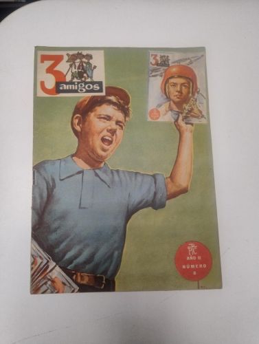 Portada del libro de 3 amigos. Año II. nº 8 (PPC, 1957)