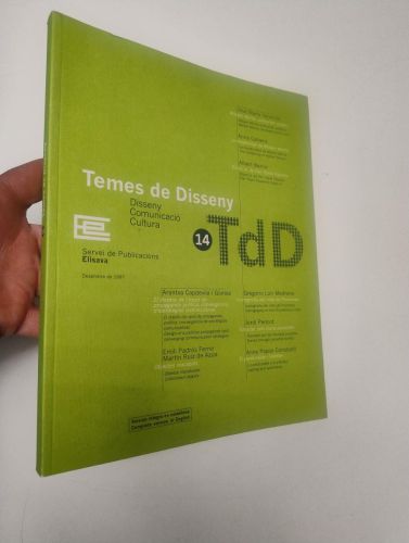 Portada del libro de Temes de Disseny, 14