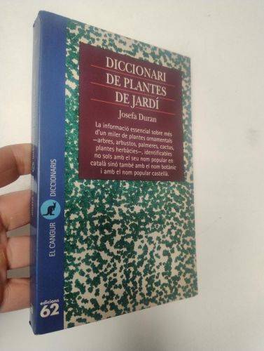 Portada del libro de Diccionari de plantes de jardí