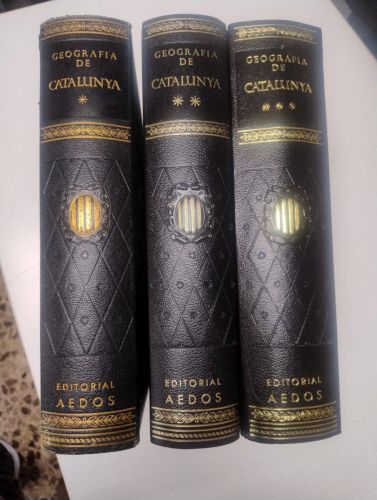 Portada del libro de Geografia de Catalunya (3 vols.)