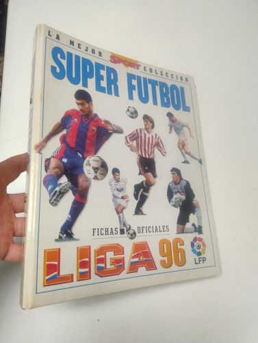 Portada del libro de SUPER FÚTBOL. LIGA 95-96. FICHAS OFICIALES. ÁLBUM + 361 CROMOS DIFERENTES