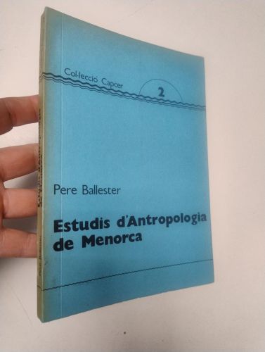 Portada del libro de Estudis d'antropologia de Menorca