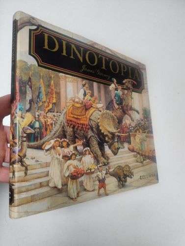 Portada del libro de Dinotopia (en català)