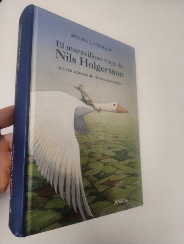 Portada del libro de El maravilloso viaje de Nils Holgersson