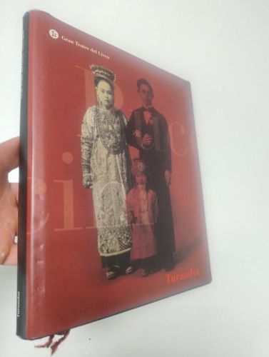 Portada del libro de Turandot. Gran Teatre del Liceu. Función inaugural tras la reconstrucción del Liceu. Incluye Tarjetón...