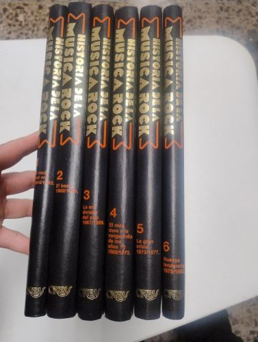 Portada del libro de Historia de la música rock (6 tomos)